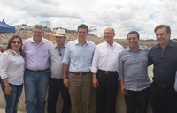 Reservatório de Copiti recebe visita do Ministro da Integração Nacional e do Governador de São Paulo
